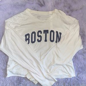 brandy melville john galt cropped long tshirt boston